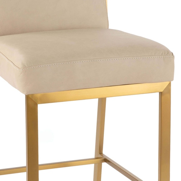 Chantal Leather Bar Stool